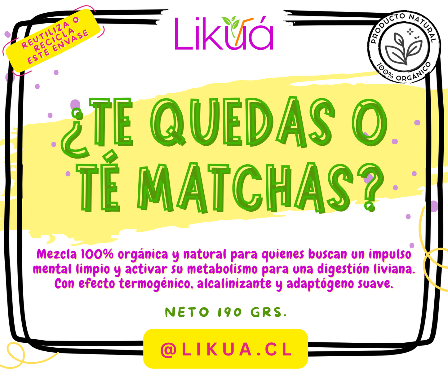 ¿TE QUEDAS O TE MATCHAS?